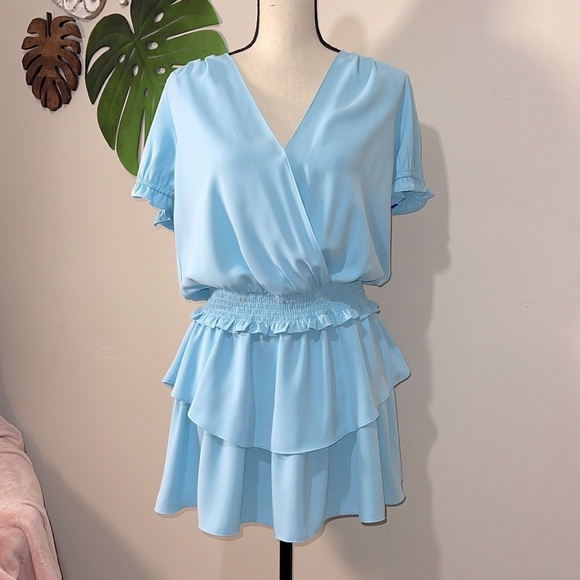 Amanda Uprichard Velma Dress in Ice Blue size Small - Picture 6 of 12
